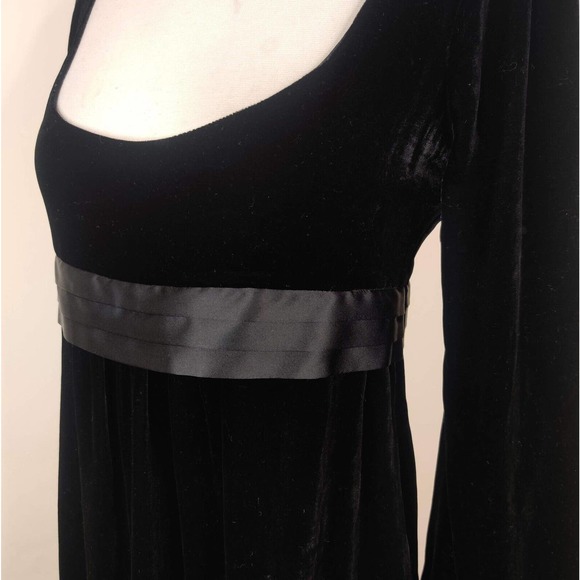 Diane Von Furstenberg Celida Velvet Dress Empire Waist - Picture 5 of 9
